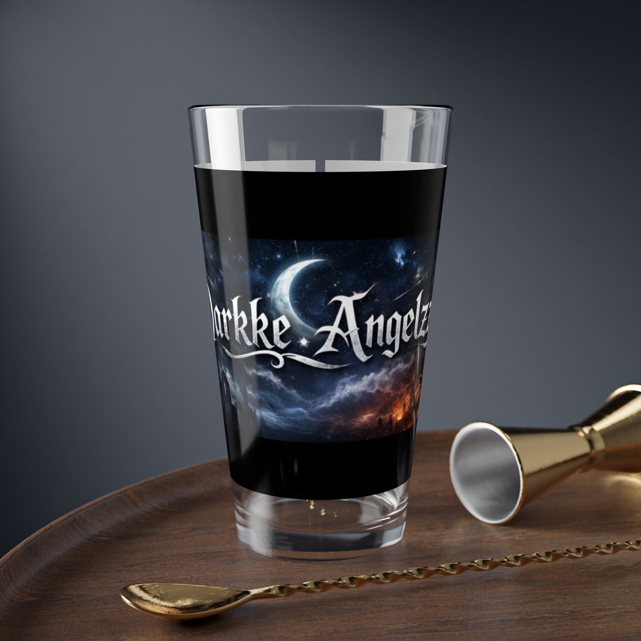 16oz Mixing Glass — Dark Moon Gothic Barware